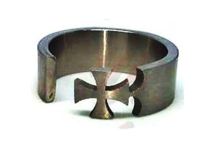 Anillo acero Cruz Malta aire - URA Moto