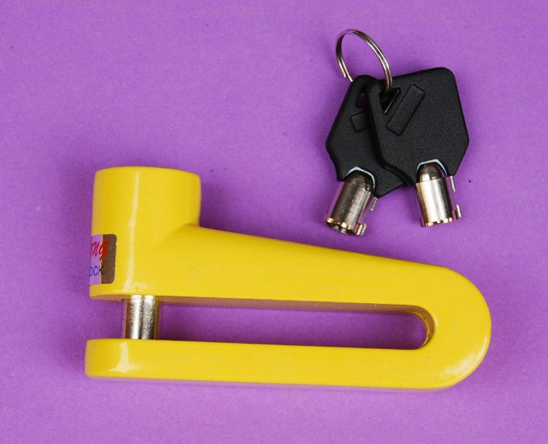 Antirrobo de disco 10mm amarillo - URA Moto