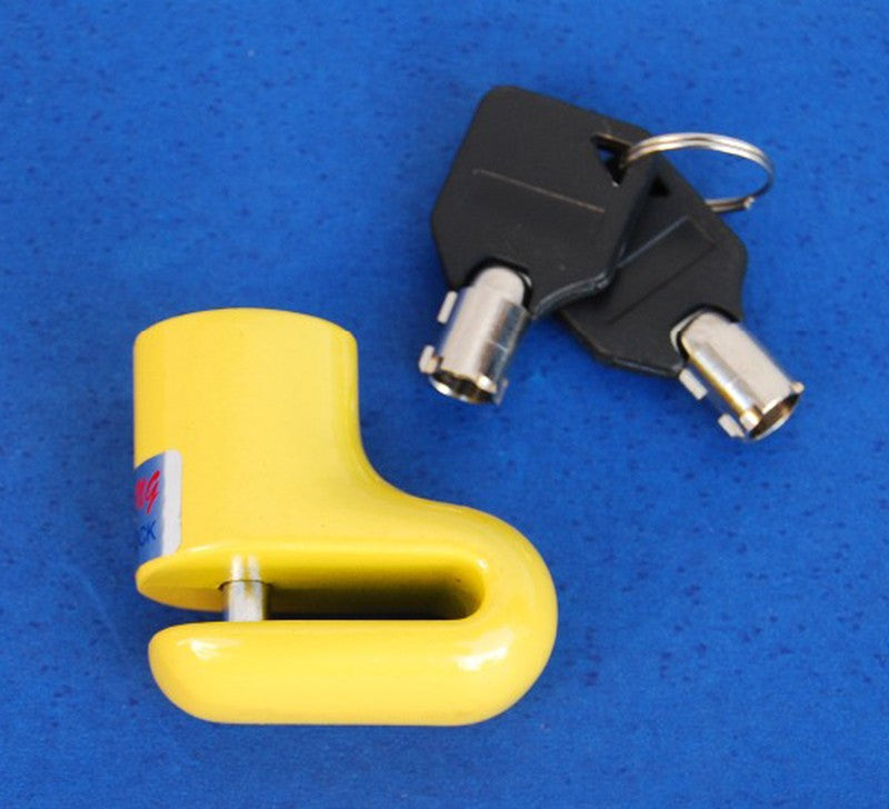 Antirrobo de disco moto 5mm amarillo - URA Moto