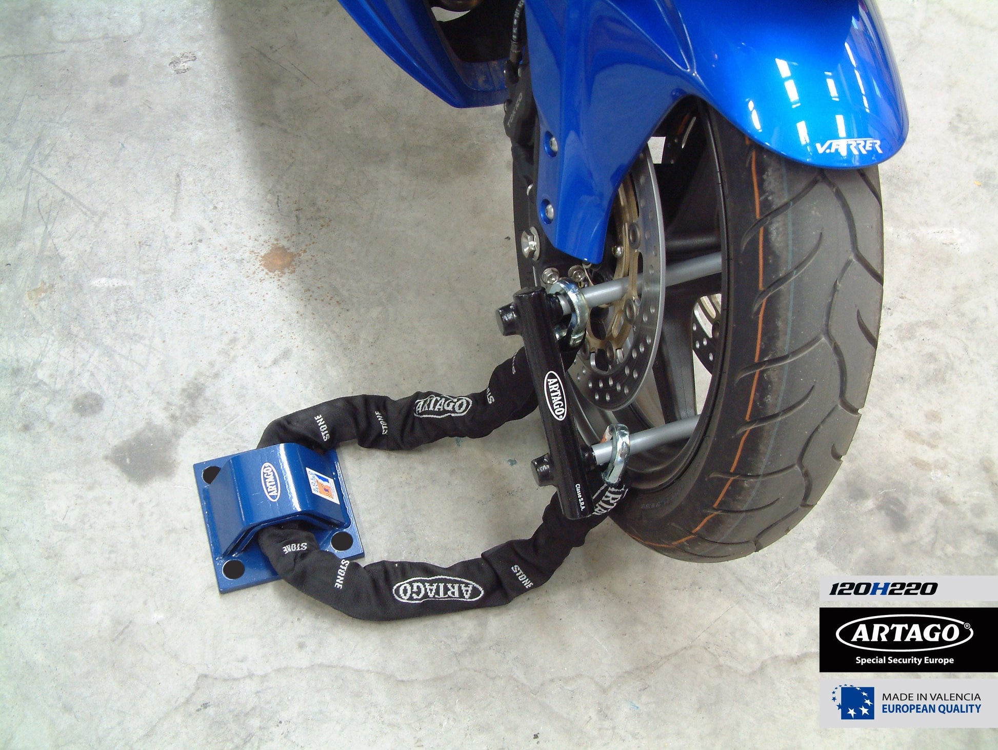 Antirrobo Moto Artago  U 120H340 - URA Moto