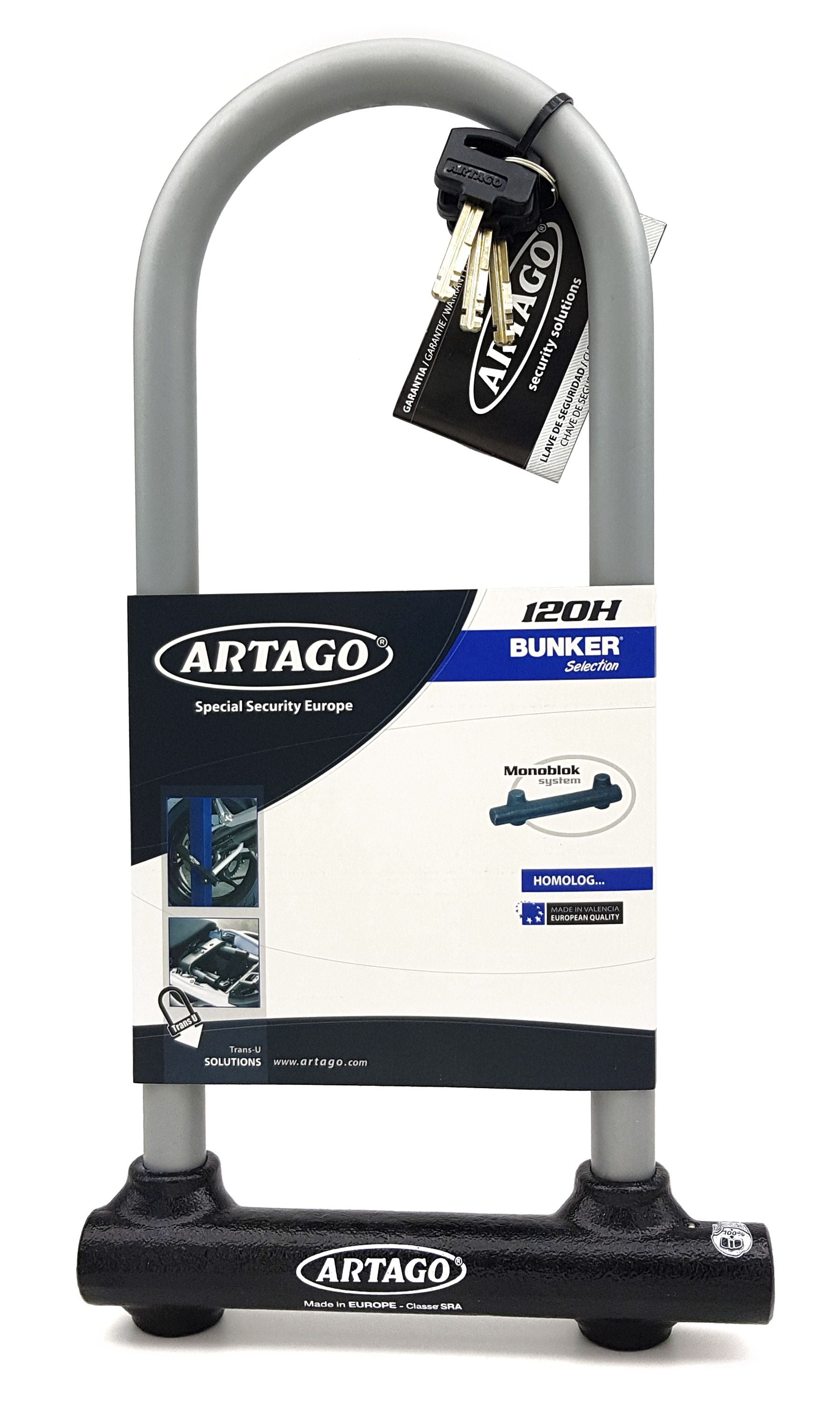 Antirrobo Moto Artago  U 120H340 - URA Moto