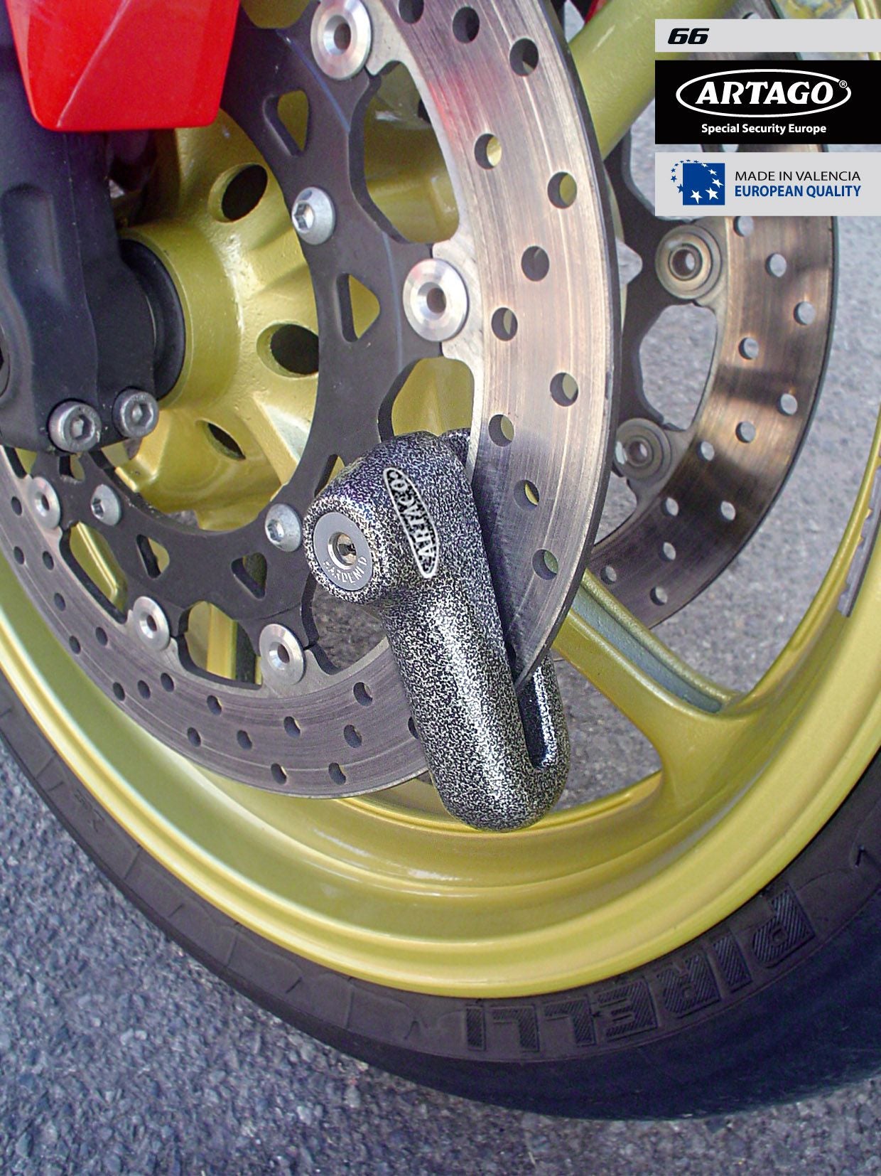 Antirrobo Disco Moto Artago 66 - URA Moto