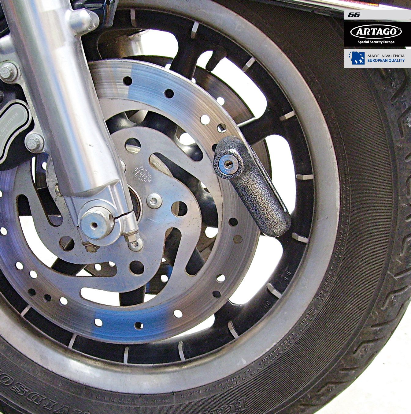 Antirrobo Disco Moto Artago 66 - URA Moto