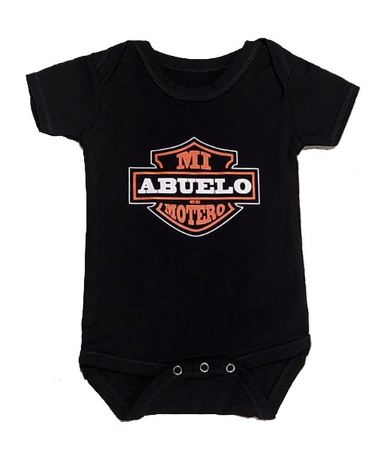 Body bebé Mi abuelo es Motero - URA Moto