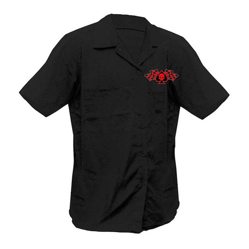 Camisa Lethal Threat Rusty Nuts Negra - URA Moto