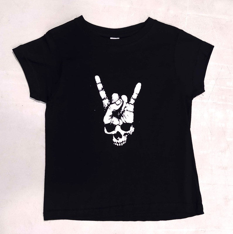 Camiseta Infantil Calavera Heavy - URA Moto