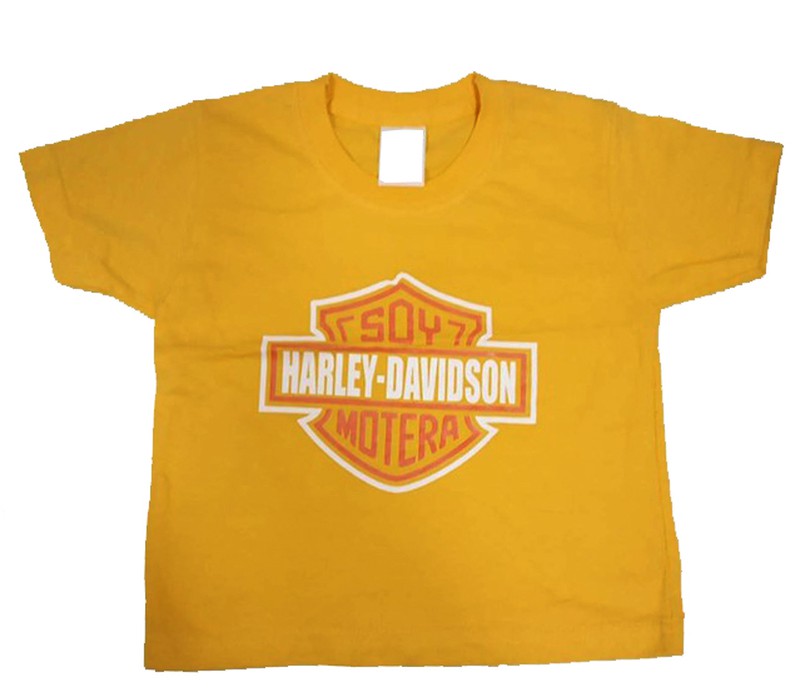 Camiseta Bebé Soy Motera amarilla - URA Moto