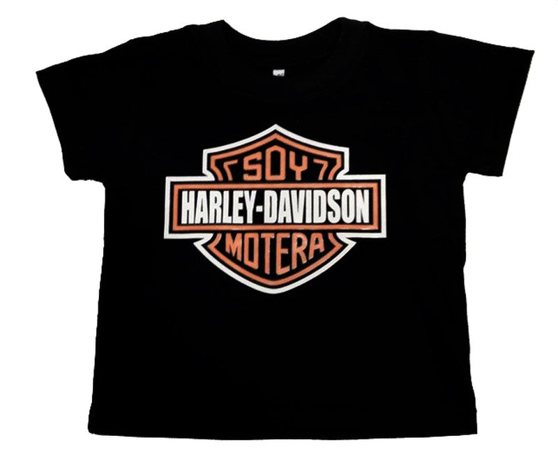 Camiseta Bebé Soy Motera negra - URA Moto