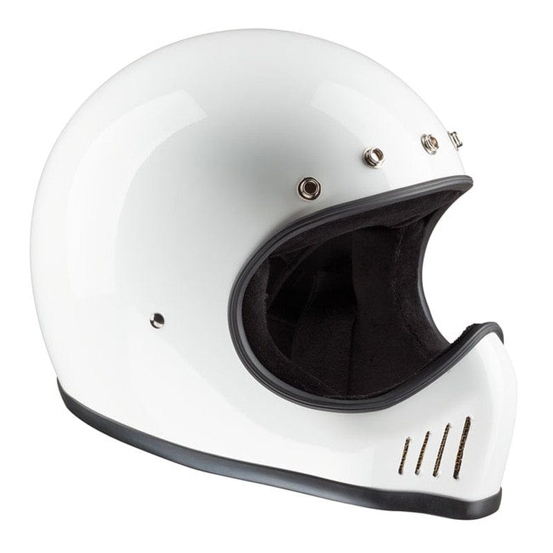 Casco Moto Integral Bandit Historic Motocross Blanco - URA Moto