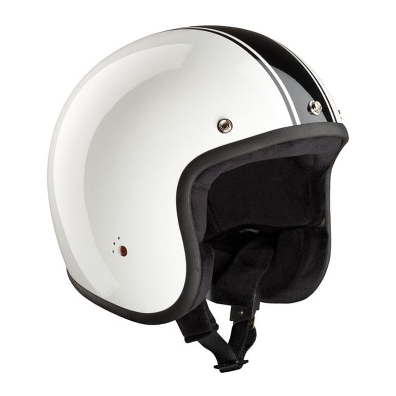 Casco Moto Jet Bandit Classic Blanco-Negro