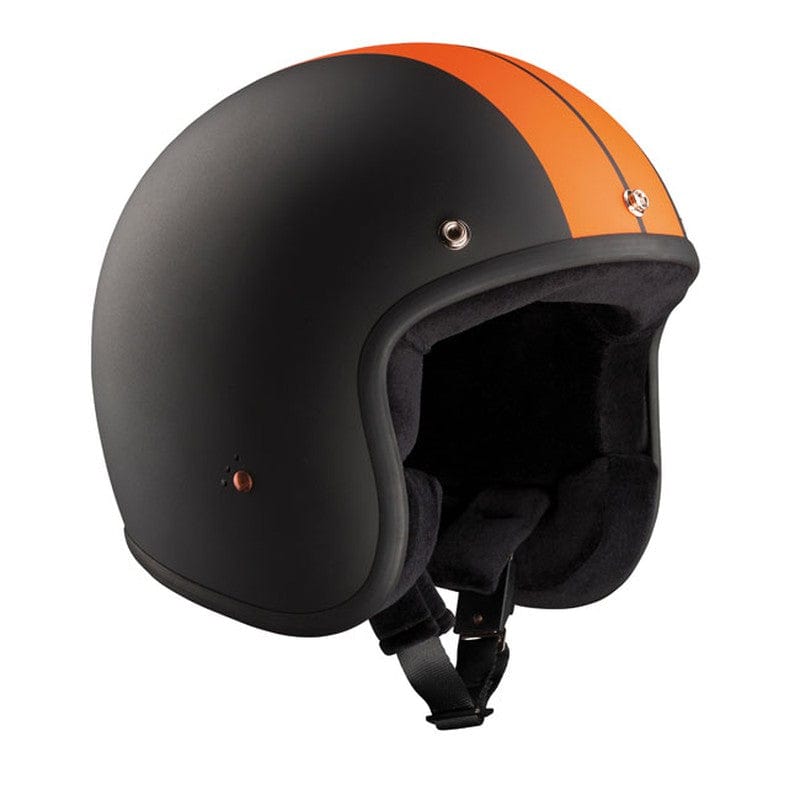 Casco Moto Jet Bandit Race Negro-Naranja - URA Moto