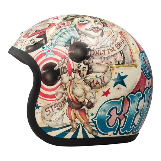 Casco Moto Jet DMD Vintage Circus - URA Moto