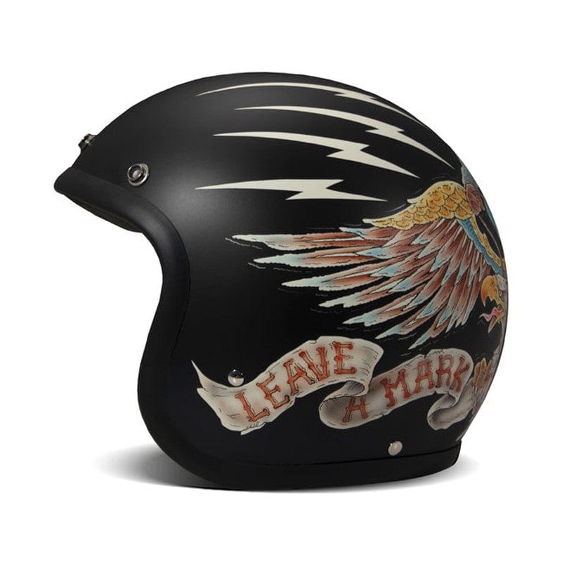 Casco Moto Jet DMD Vintage Eagle - URA Moto