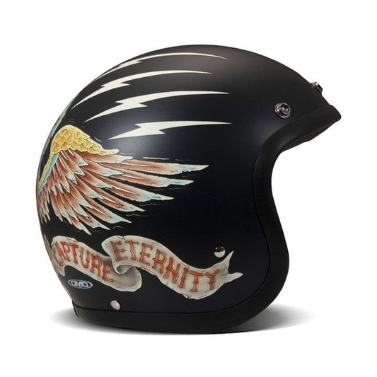 Casco Moto Jet DMD Vintage Eagle - URA Moto