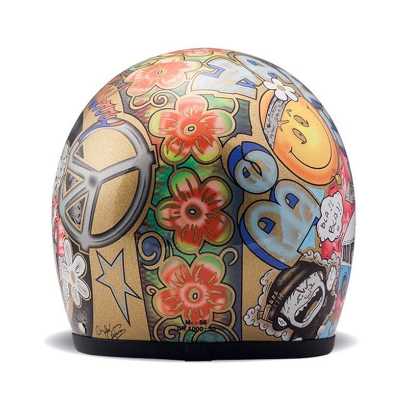 Casco Moto Jet DMD Vintage Woodstock - URA Moto