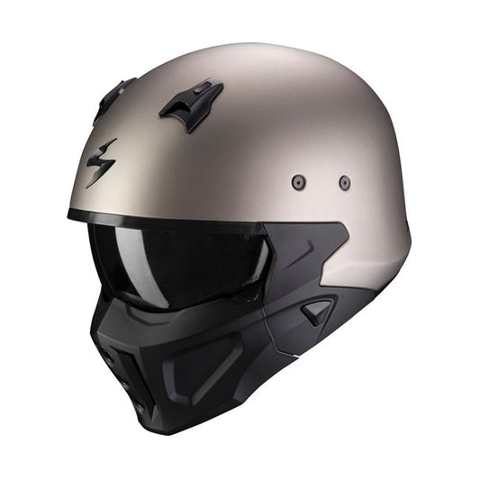 Casco Moto Scorpion Covert-X Solid Titanio Mate - URA Moto