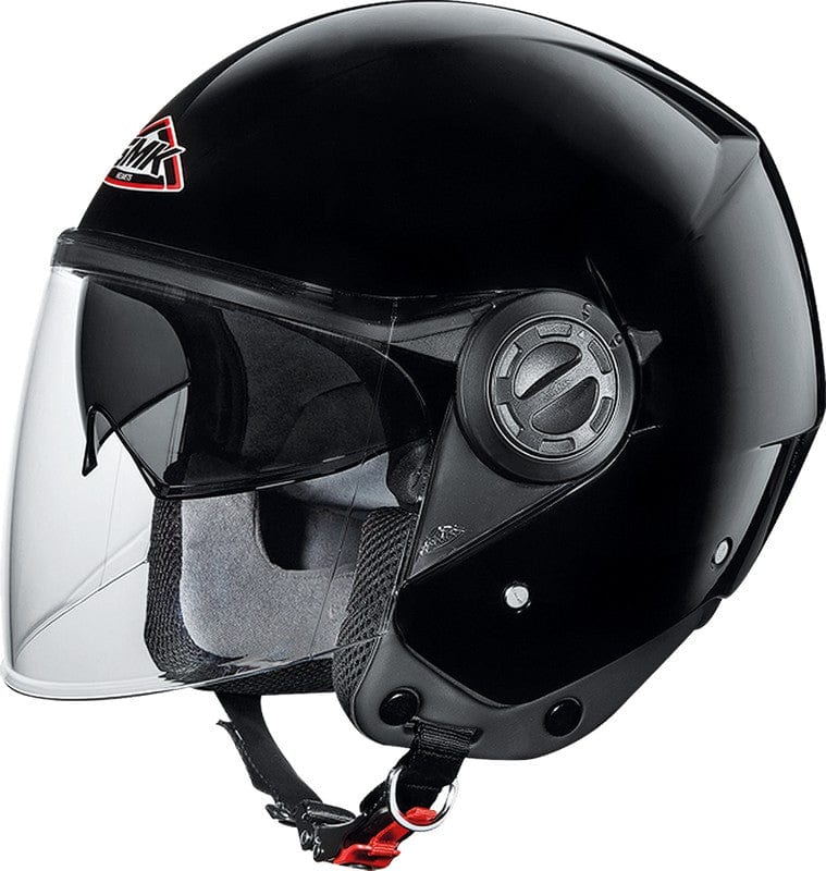 Casco moto SMK Jet Cooper Negro Brillo (GL200) - URA Moto