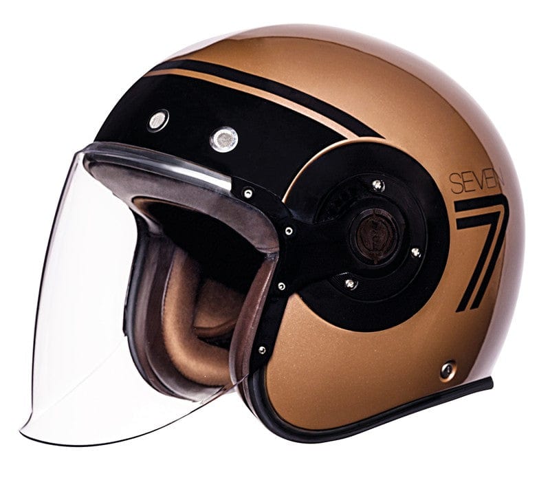 SMK Casco Integral Retro Seven Blanco