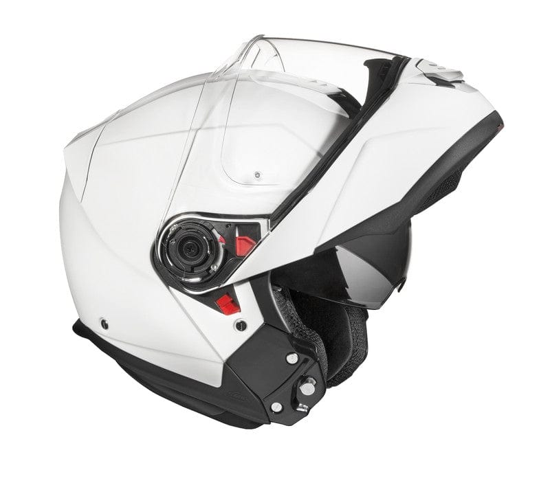 Casco moto SMK Modular Glide Blanco Brillo (GL100) - URA Moto
