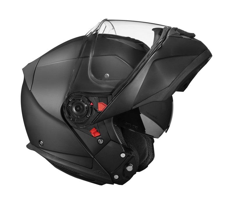 Casco moto SMK Modular Glide Negro Mate (MA200) - URA Moto