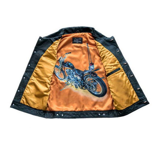 Chaleco Piel 13 ½  Blood-Moon - URA Moto