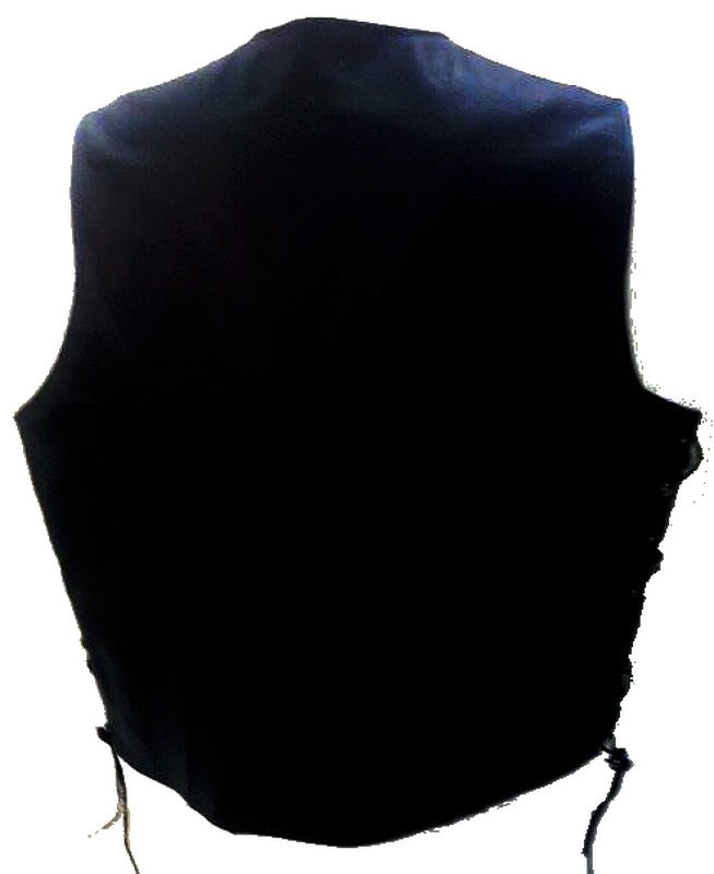 Chaleco Piel Clasico Cuerda - URA Moto