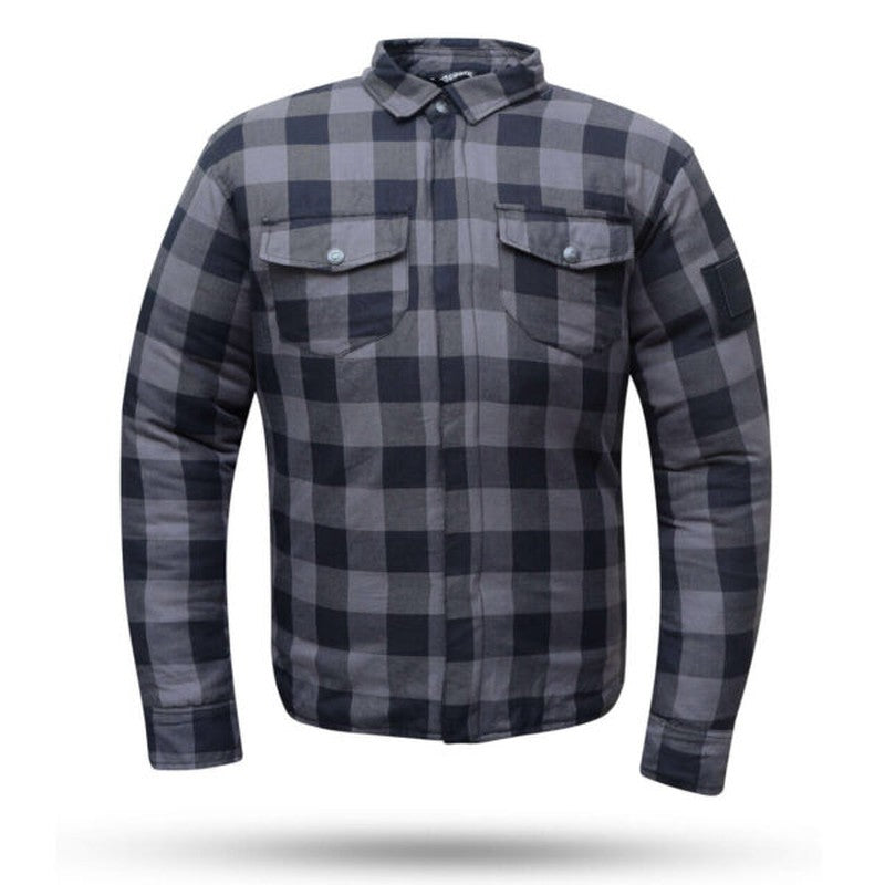 Oxidado Al aire libre respuesta Chaqueta Camisa Moto Degend Bridge "Kevlar" Gris – URA Moto