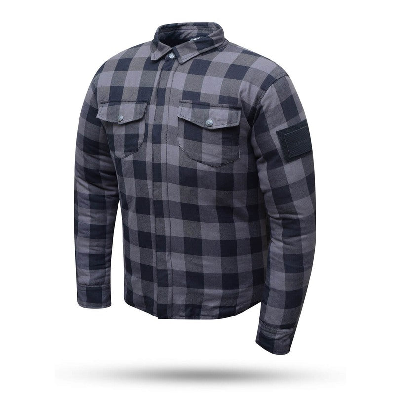 Chaqueta Camisa Moto Degend Bridge "Kevlar" Gris - URA Moto