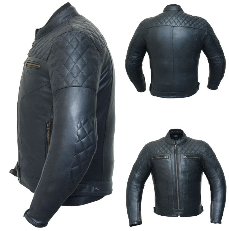 Chaqueta moto Cuero Classic Hombre Degend - URA Moto