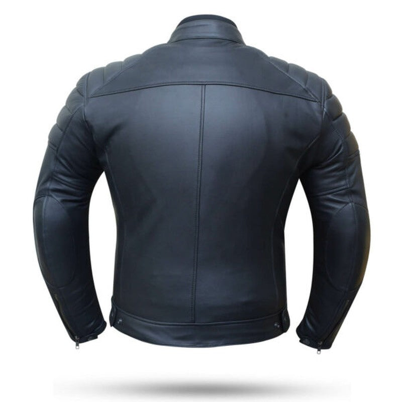 Chaqueta Moto Cuero Degend Deewar Piel Negra - URA Moto