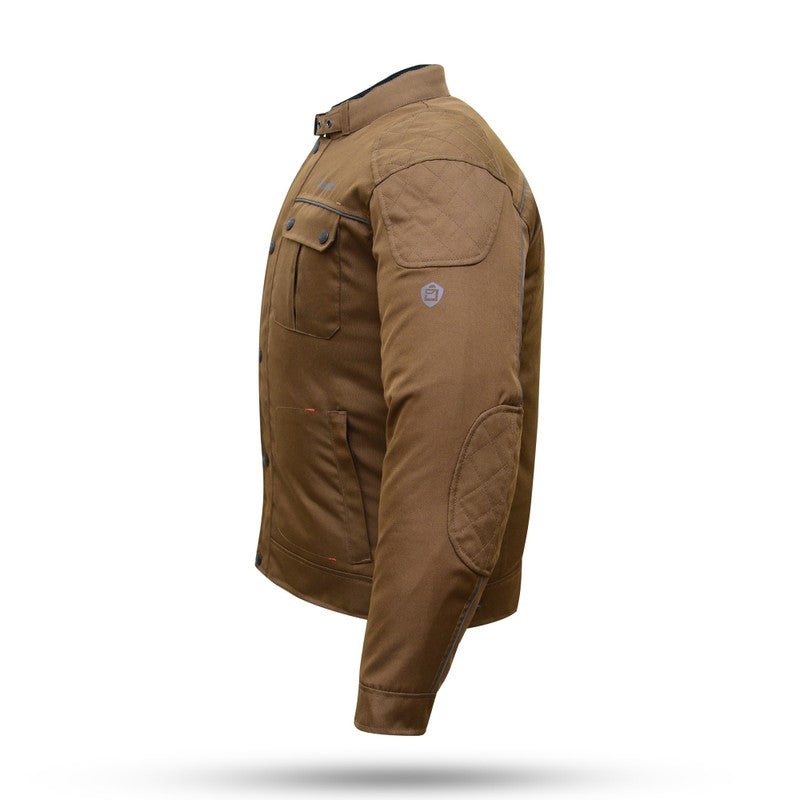 Chaqueta moto Degend London Marrón - URA Moto
