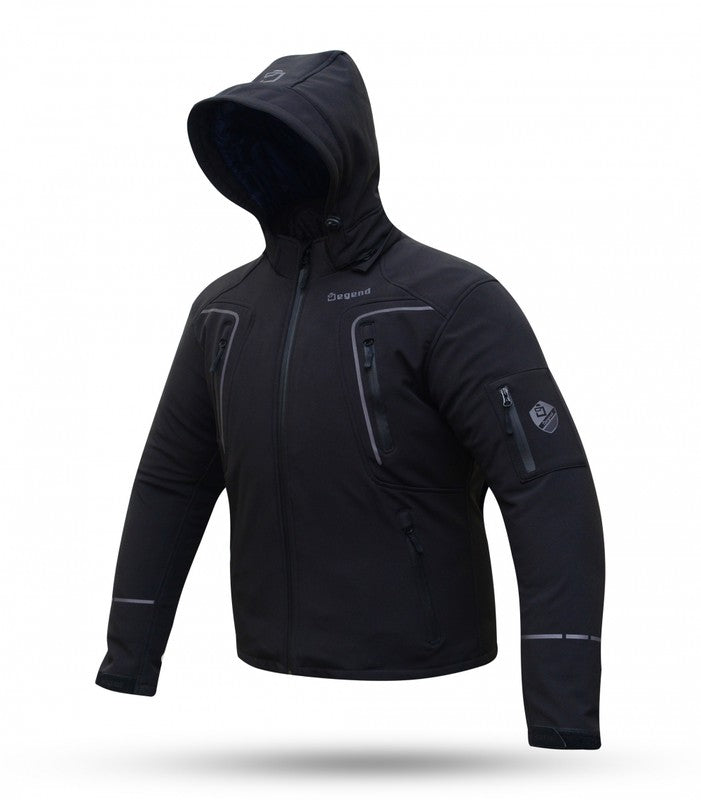 Chaqueta moto Degend Snow Negro - URA Moto
