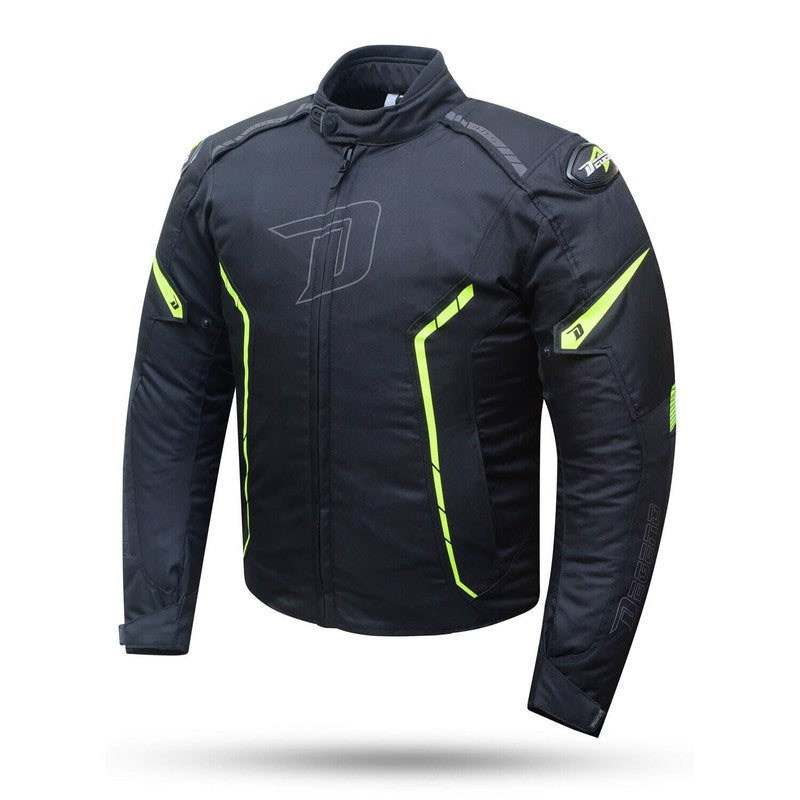 Chaqueta moto Degend Tech Negra-Fluor - URA Moto