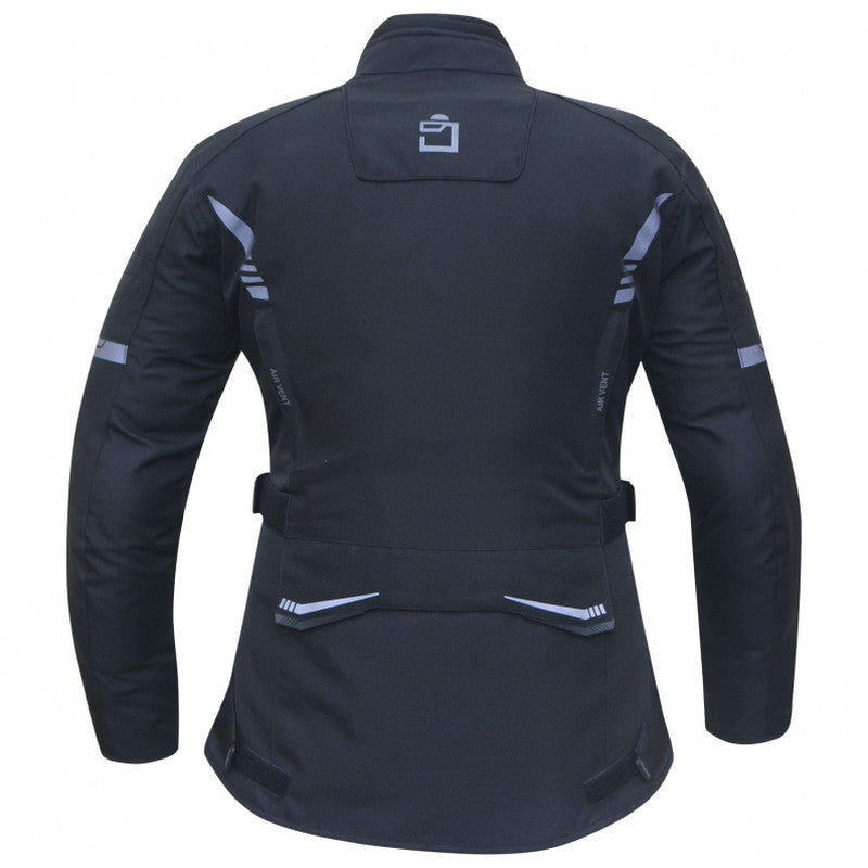 Chaqueta moto mujer Travel Negra Degend - URA Moto