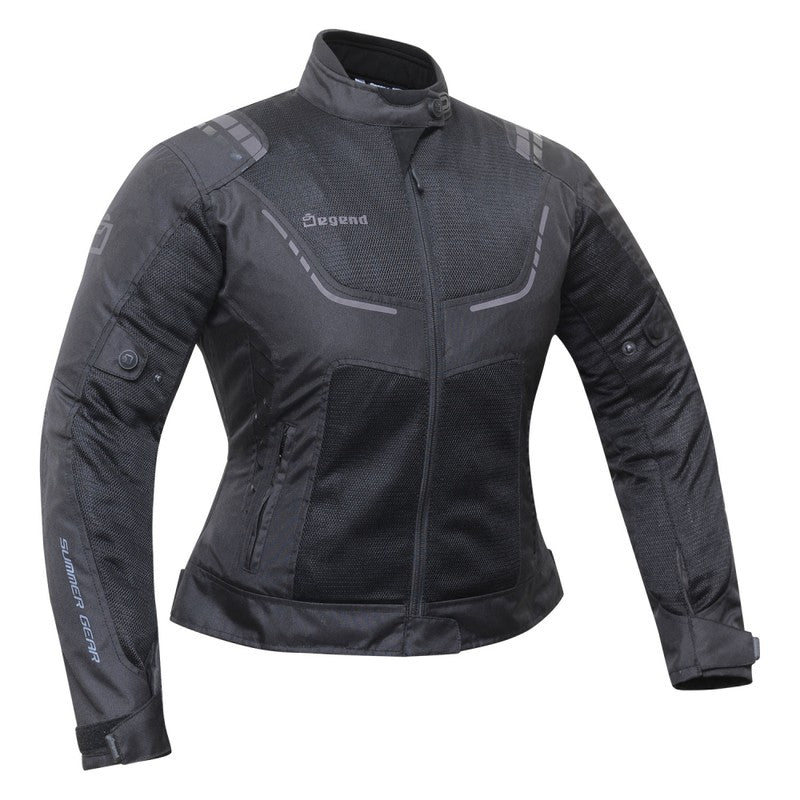 Chaqueta moto mujer verano Breeze negra Degend - URA Moto