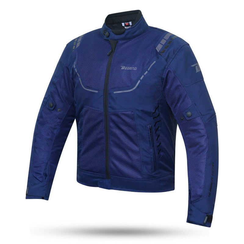 Chaqueta moto verano Breeze Azul - URA Moto