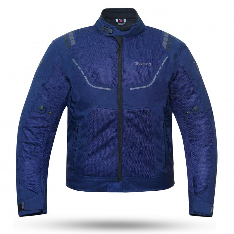 Chaqueta moto verano Breeze Azul - URA Moto