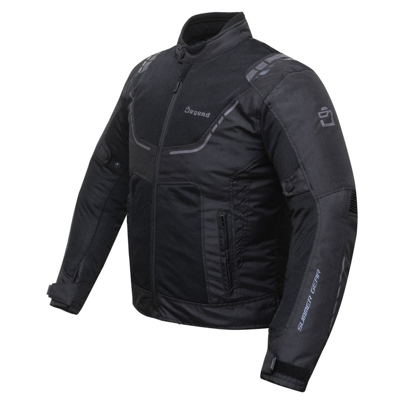 Chaqueta moto verano Breeze negra Degend - URA Moto