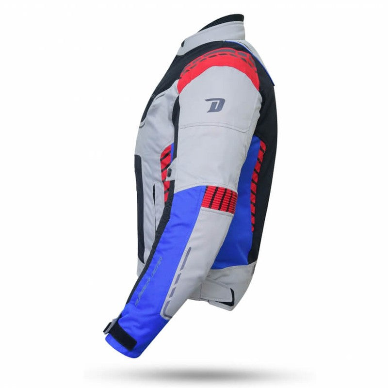 Chaqueta moto verano Degend Breeze Ice-Negro-Rojo-Azul - URA Moto