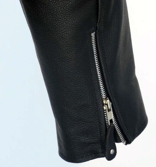 Chaqueta Piel Cruzada - URA Moto