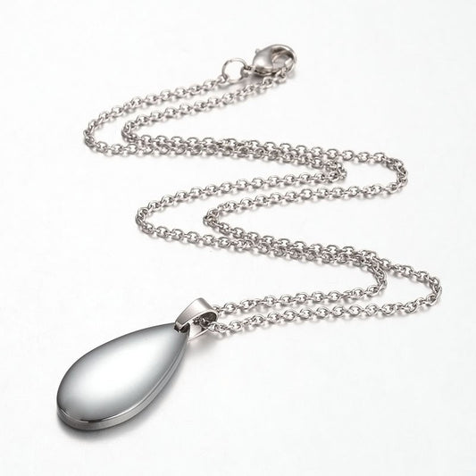 Colgante lagrima hematita - URA Moto