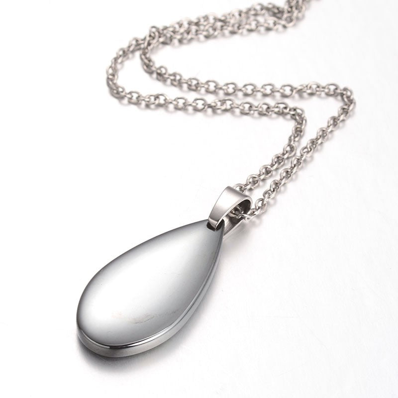 Colgante lagrima hematita - URA Moto