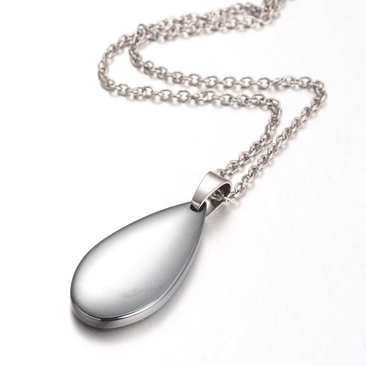 Colgante lagrima hematita - URA Moto