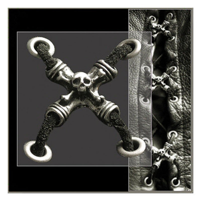 Extensor Chaleco Encaje Lateral Calavera - URA Moto