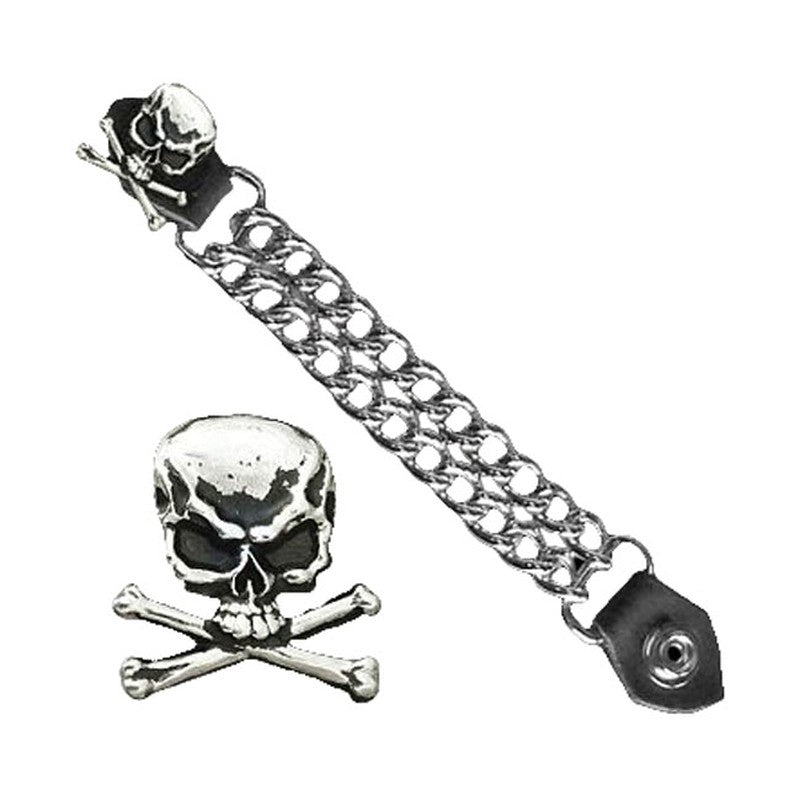 Extensor de Cadena para Chaleco Calavera N Tibias - URA Moto