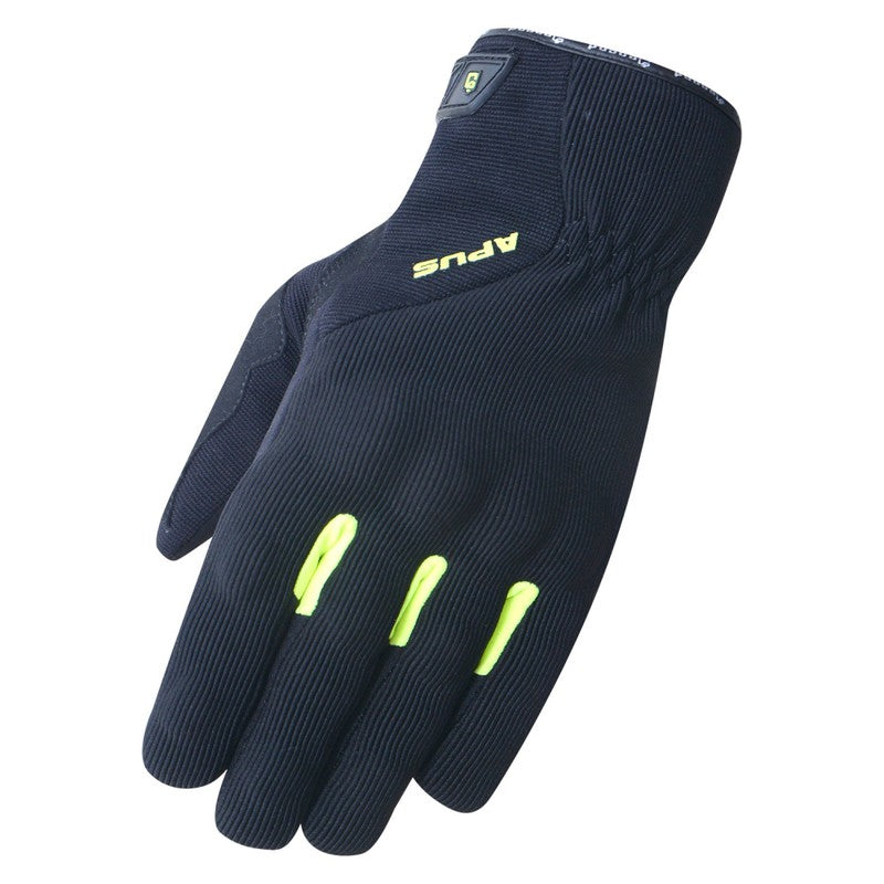 Guante moto invierno Apus Negro-Fluor Degend - URA Moto