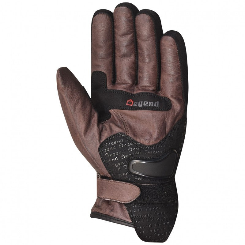 Guante moto invierno hombre Indus marrón Degend - URA Moto