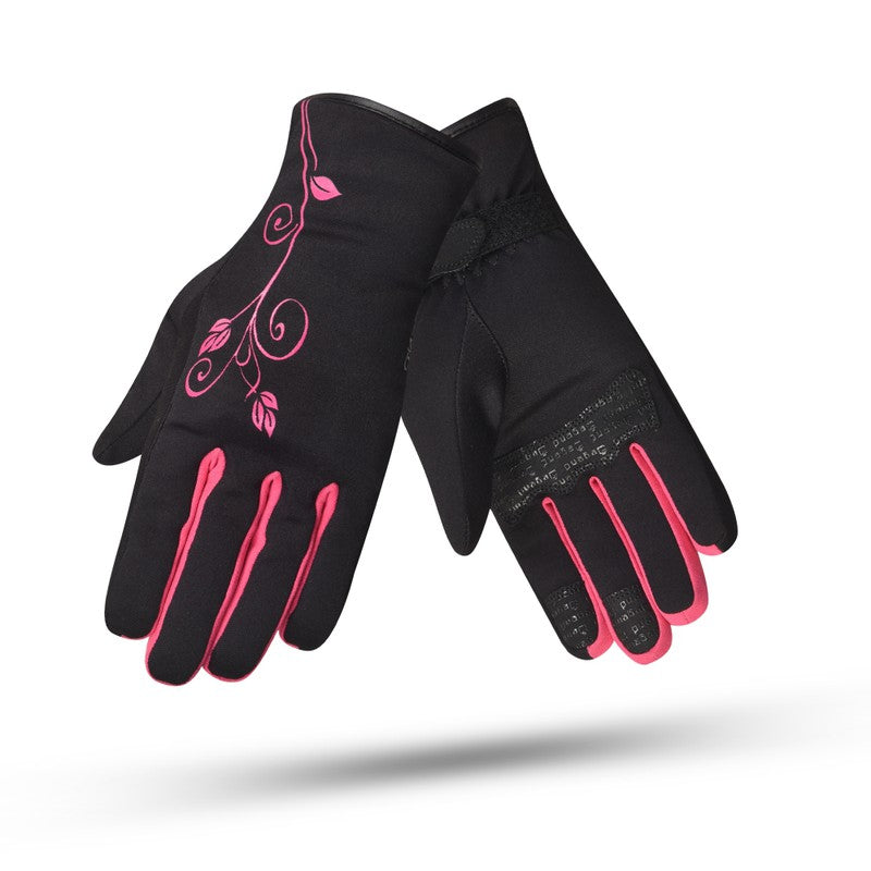 Guante moto invierno mujer Lady1 fucsia - URA Moto