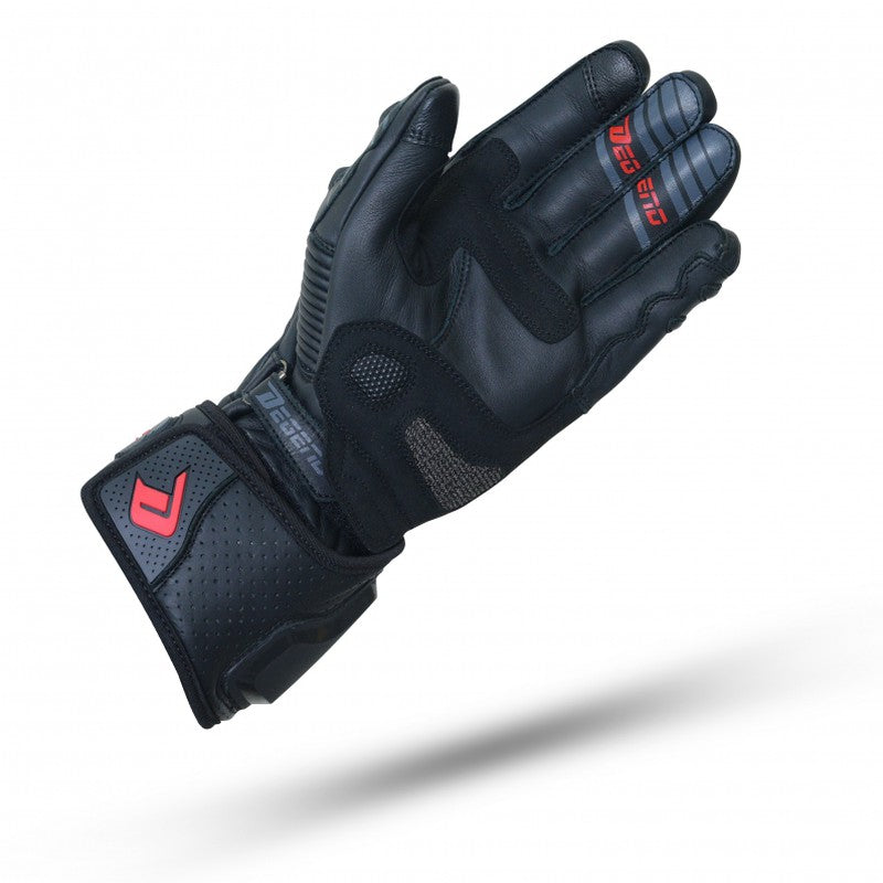 Guante moto verano Degend GP-2 Negro - URA Moto