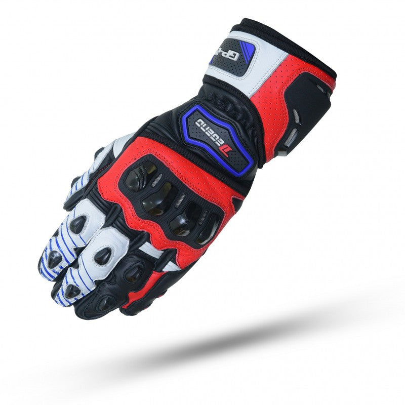 Guante moto verano Degend GP-2 Rojo-Negro-Azul - URA Moto